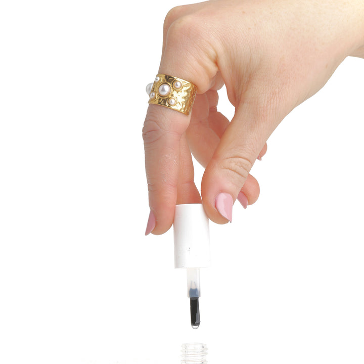 Kerstin - Hamret Perlering i Rustfrit Stål