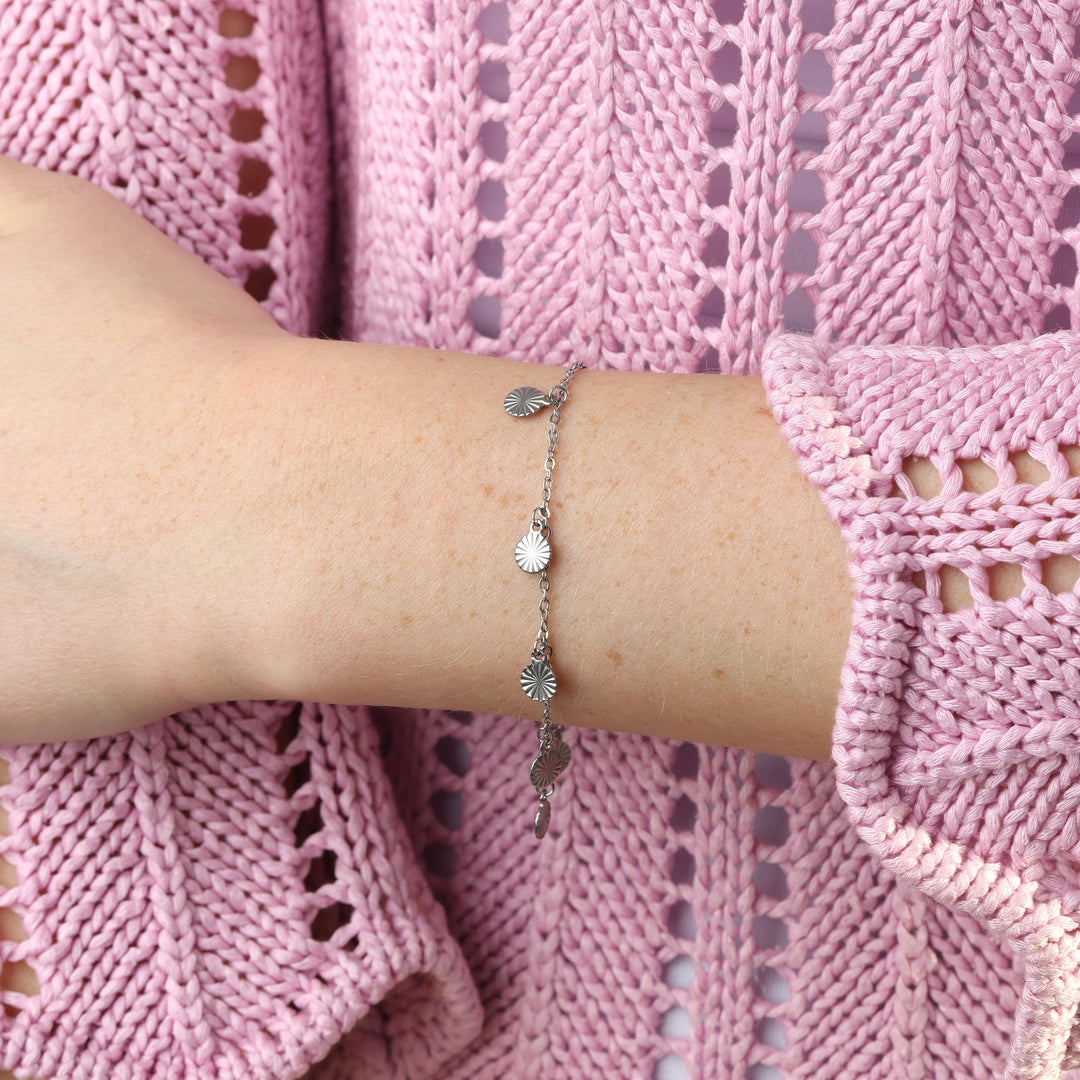 Liv - Coin Charm Bracelet Stainless Steel
