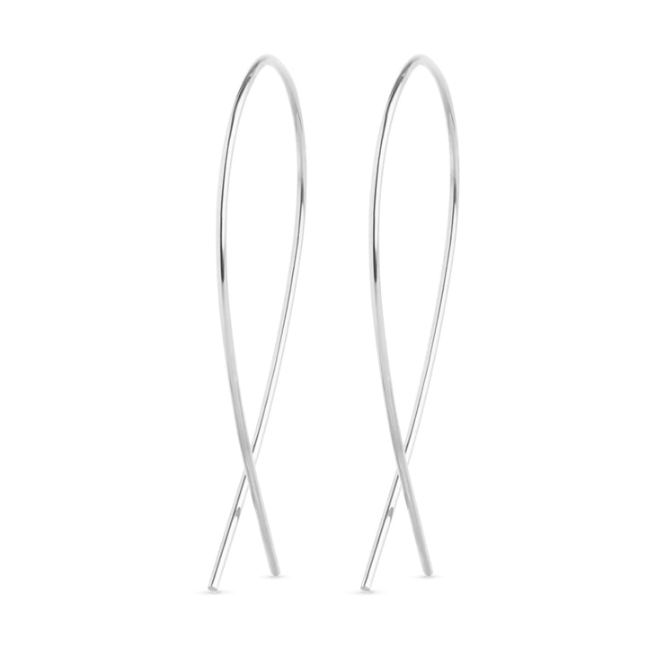 Zephyr - Wire Loop Earrings Stainless Steel