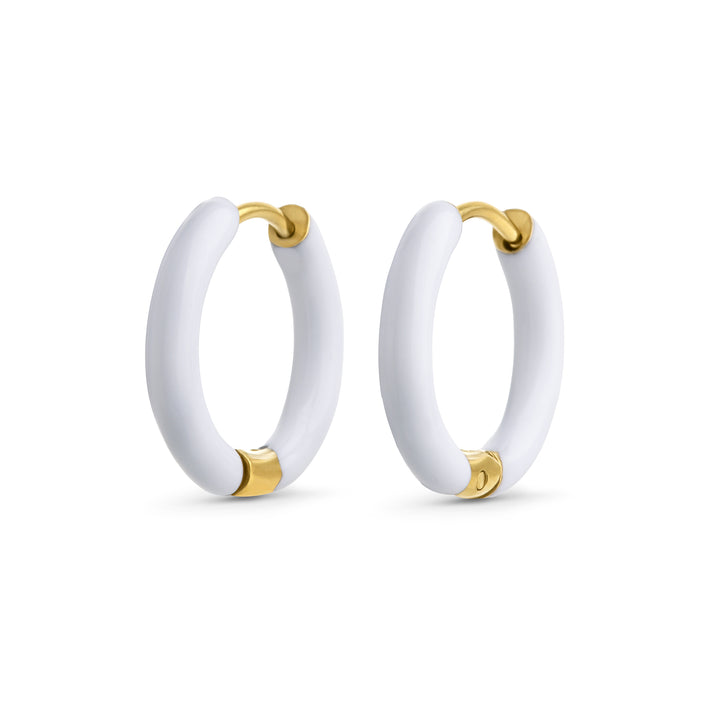 Kaja - Huggie Hoop øreringe 17 mm rustfrit stål