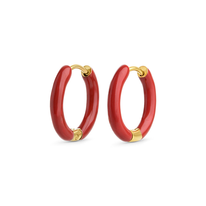 Kaja - Huggie Hoop øreringe 17 mm rustfrit stål