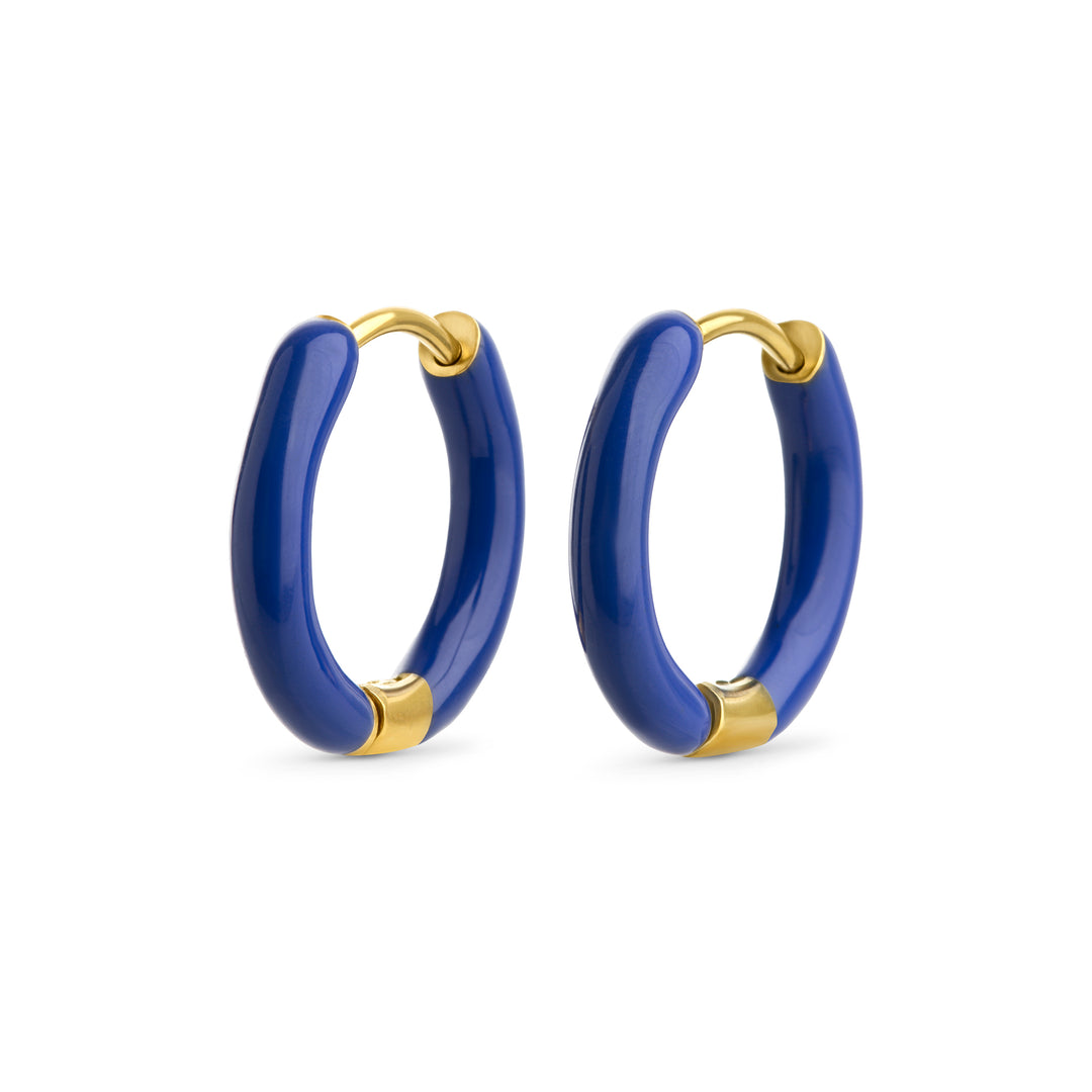 Kaja - Huggie Hoop øreringe 17 mm rustfrit stål