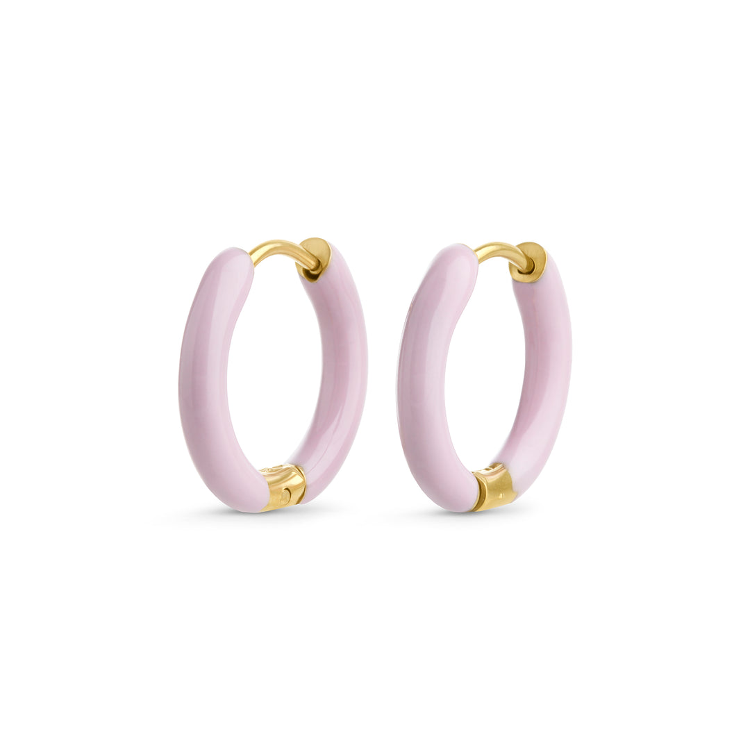Kaja - Huggie Hoop øreringe 17 mm rustfrit stål