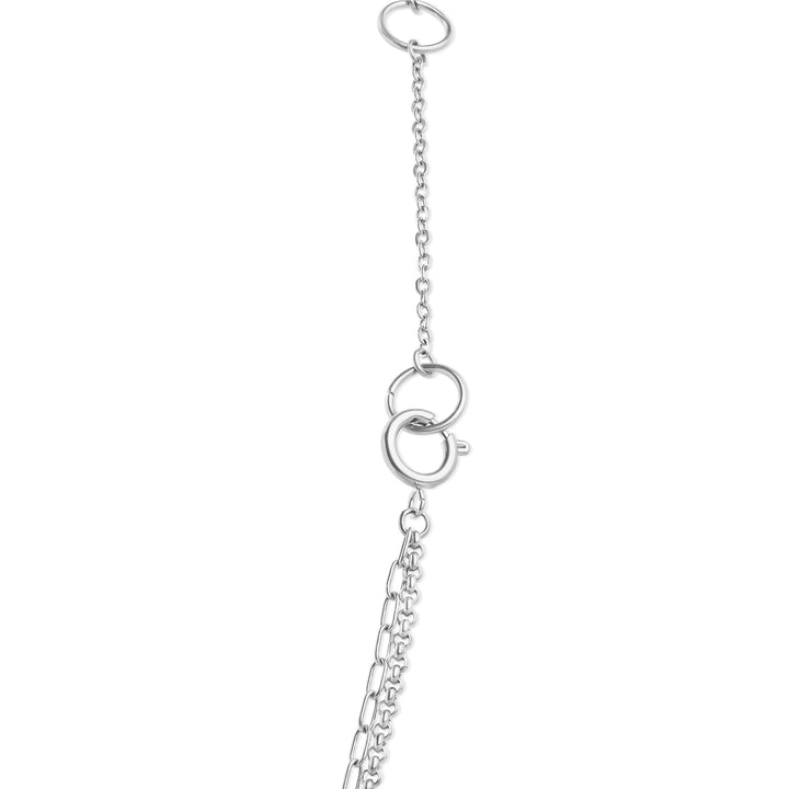 Onyx - Layered Chain Necklace Stainless Steel