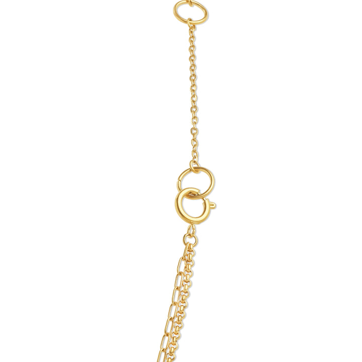 Onyx - Layered Chain Necklace Stainless Steel