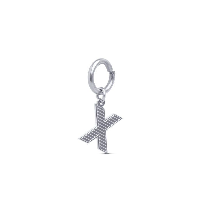Sanya - Initital Charm Silver Stainless Steel