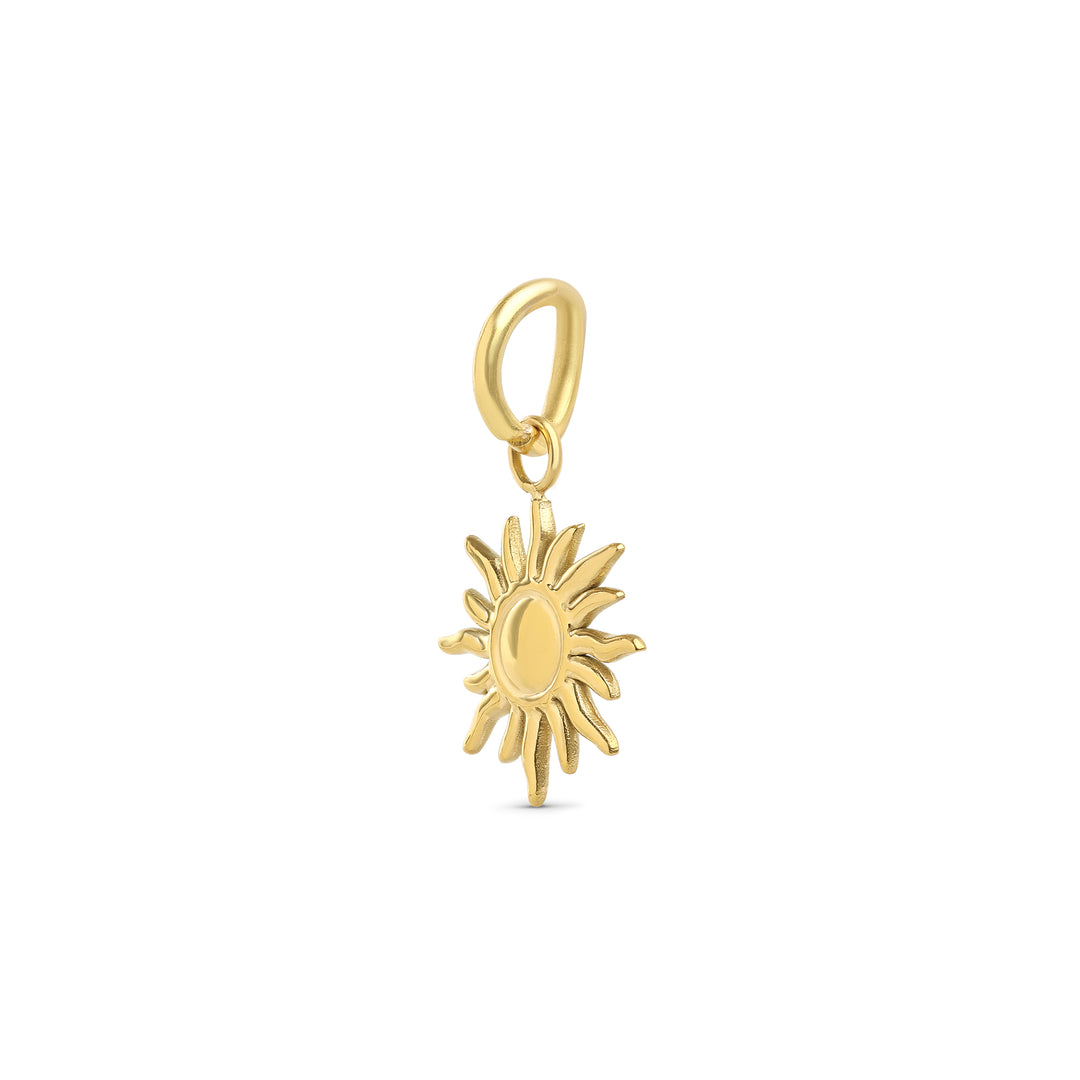 Sol - Sunburst Charm Rustfrit Stål