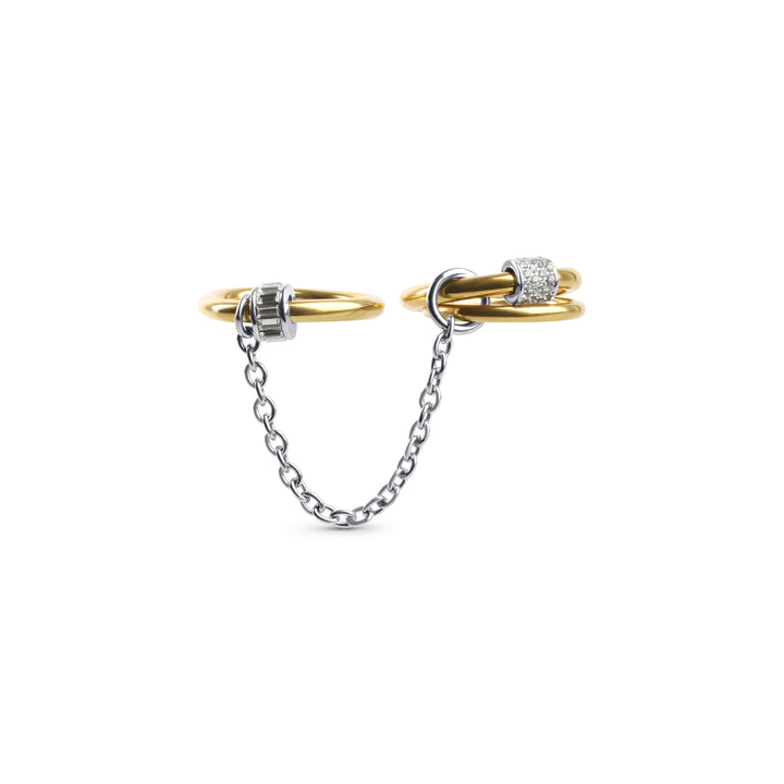 Inez - Trippel Statement-ring i rustfrit stål