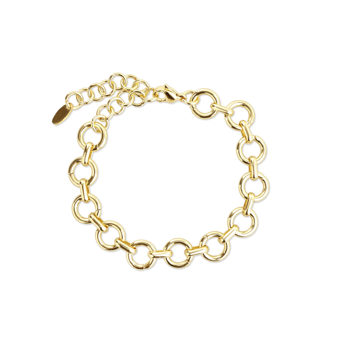 Lilo – armbånd med kæde i rustfrit stål, guld | Timi of Sweden