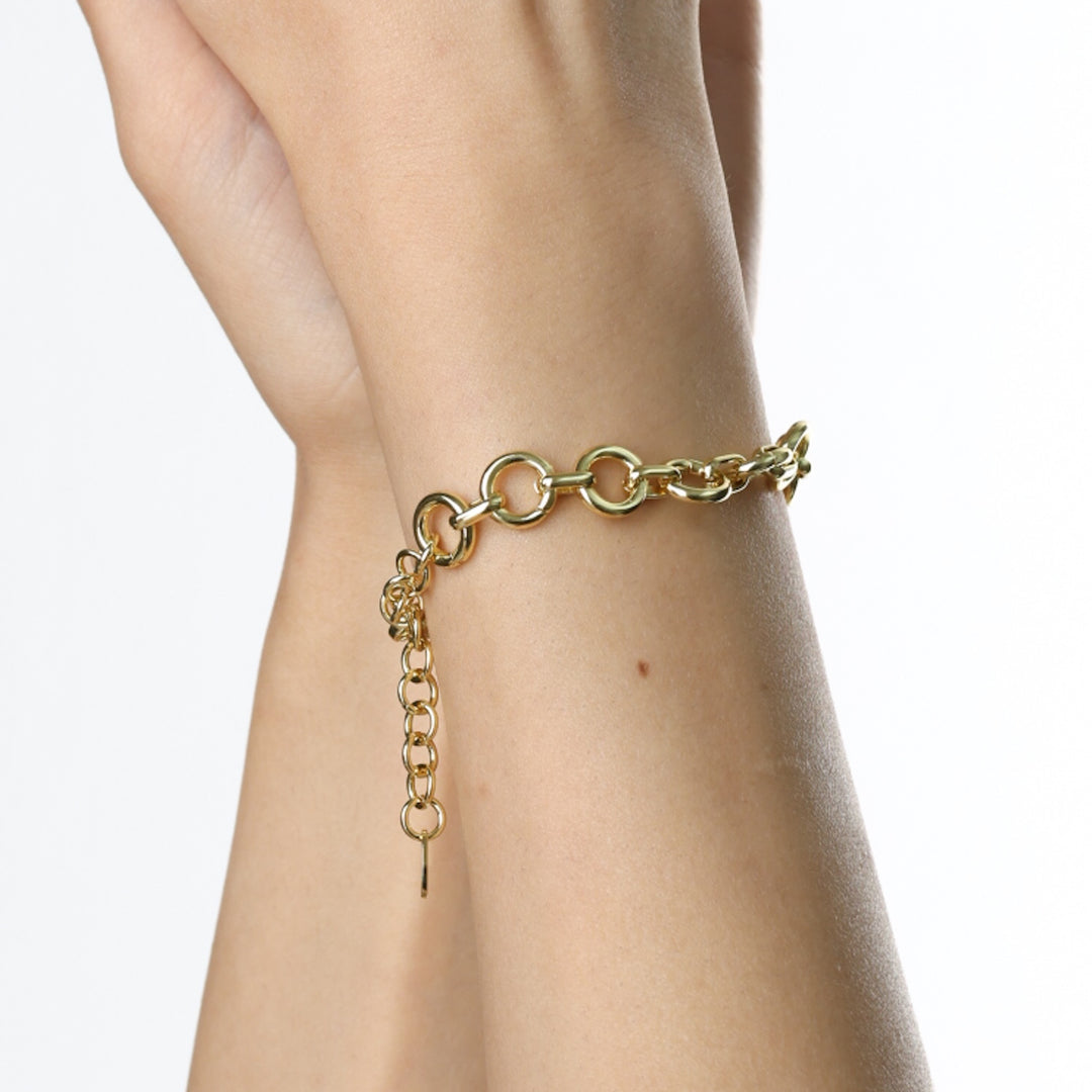 Lilo – armbånd med kæde i rustfrit stål, guld | Timi of Sweden