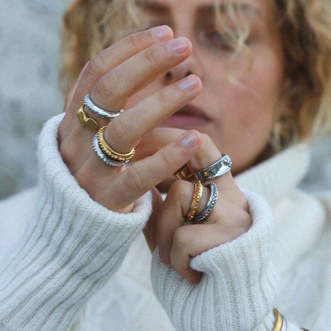 Alessia - Bubble Ring Stainless Steel