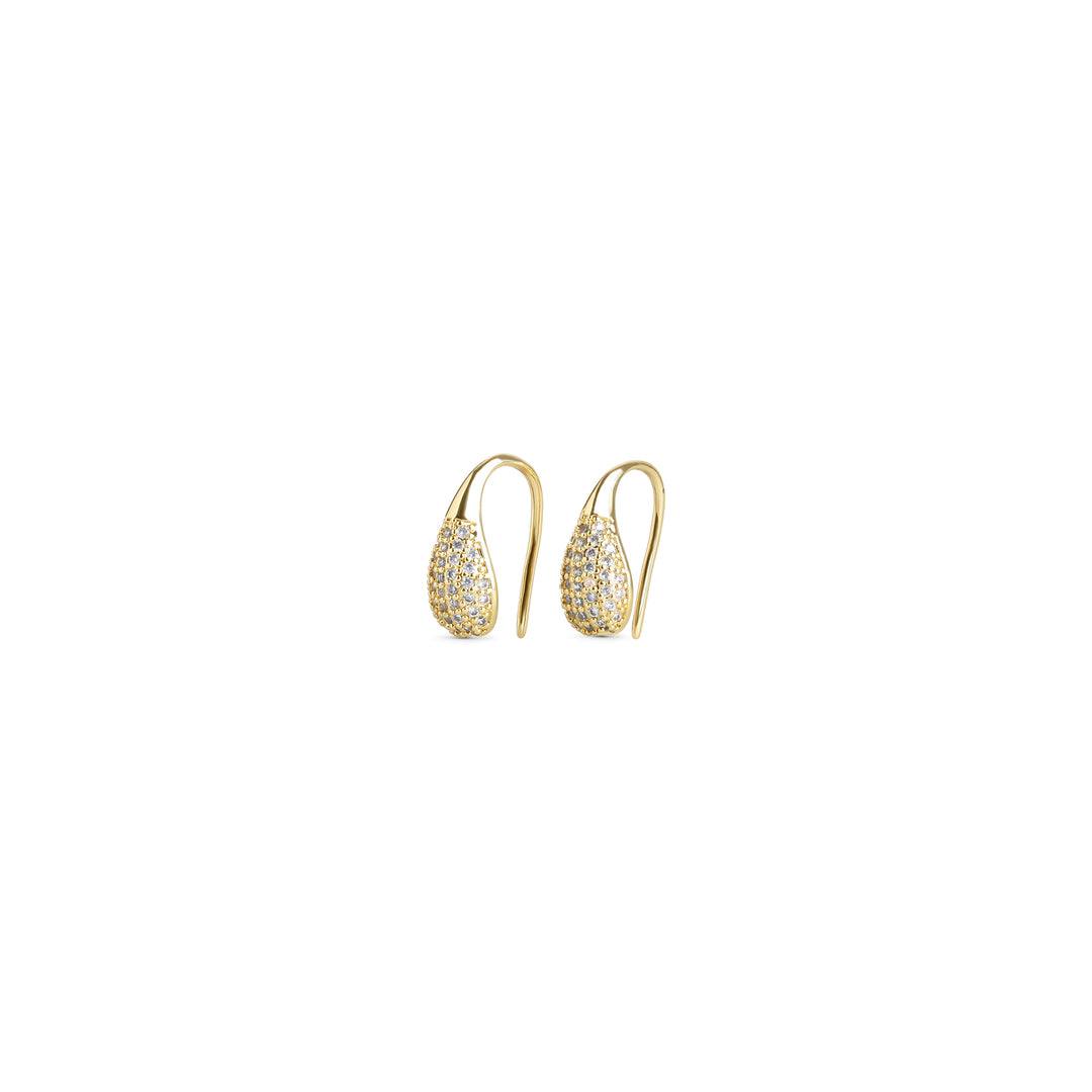 Synne - Pavé Teardrop Earrings