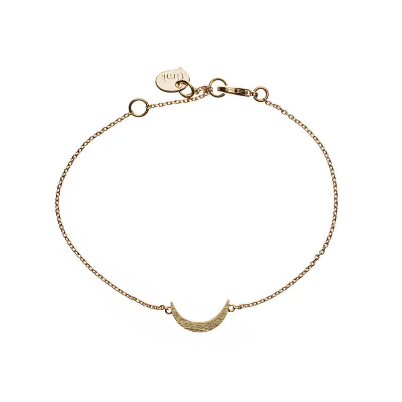 Crescent Moon Bracelet Gold