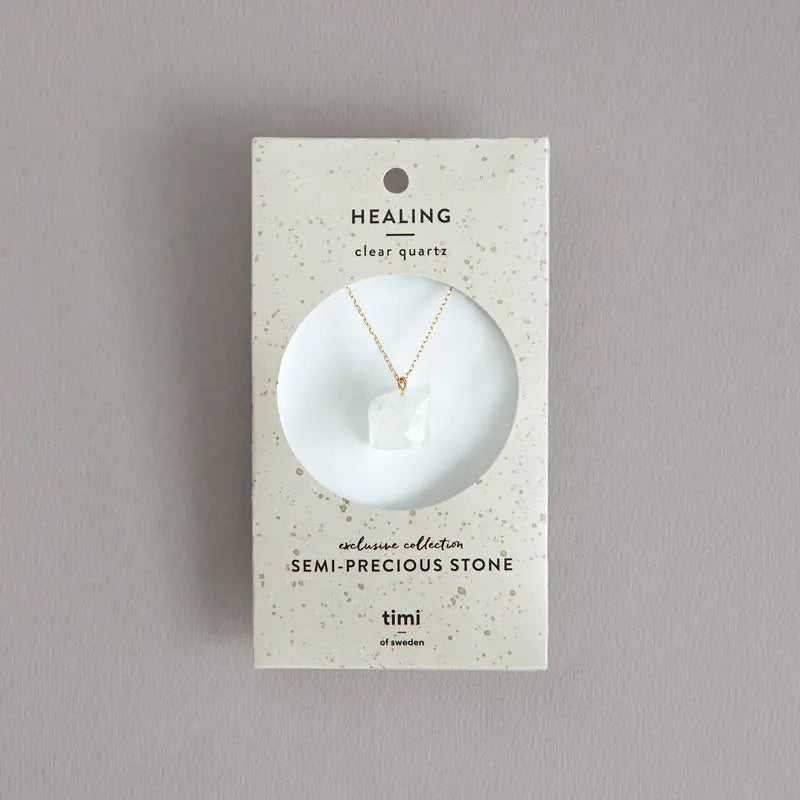 Necklace Semi-Precious Stone Clear Quartz