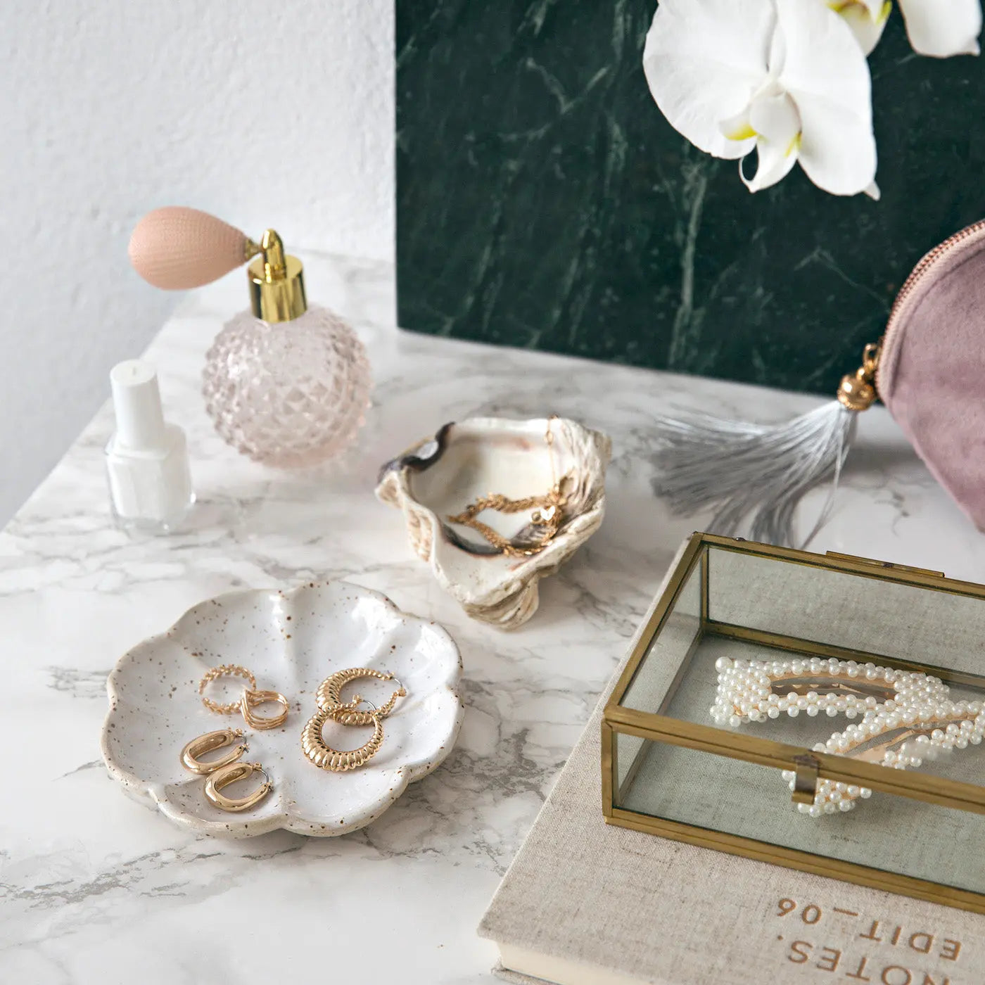 Chunky Oval Hoop Ørering