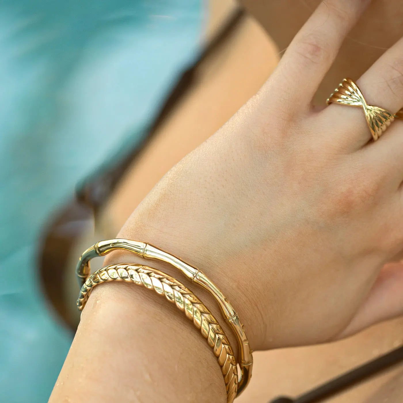 Foldet Rays Ring