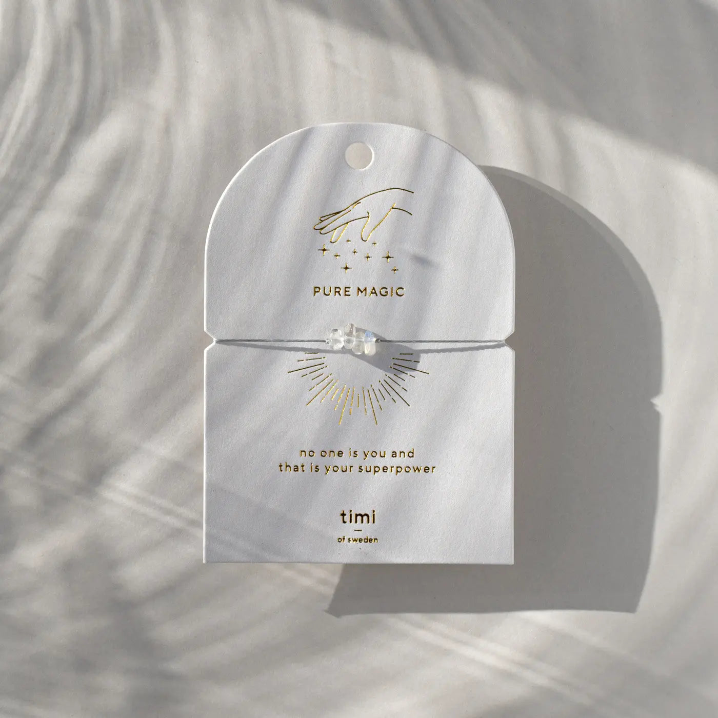 Klar Quartz Chip armbånd