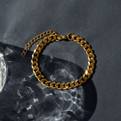 Naomi - Chunky Chain Armbånd Rustfrit Stål