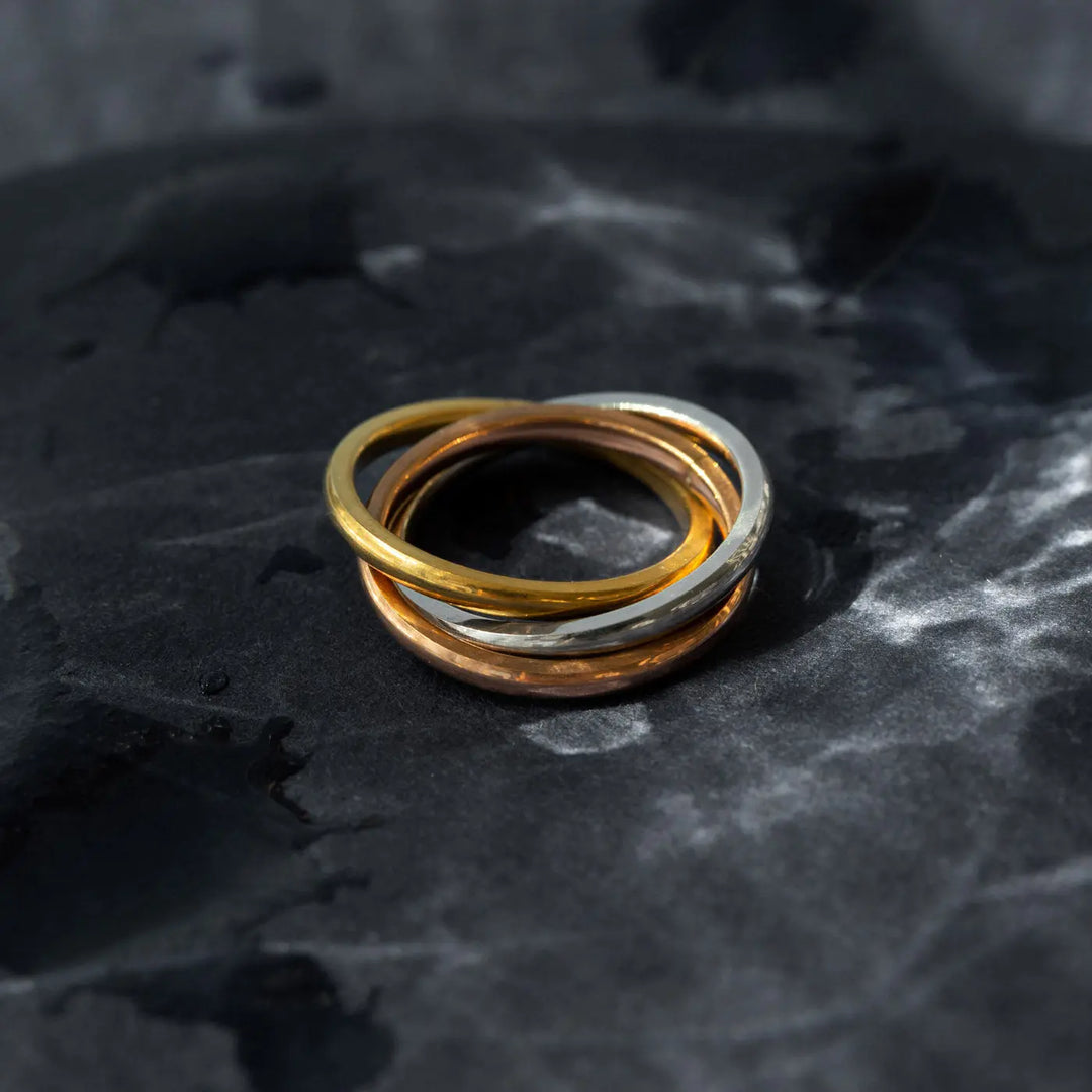 Jules - Triple Color Ring Rustfrit Stål Timi of Sweden