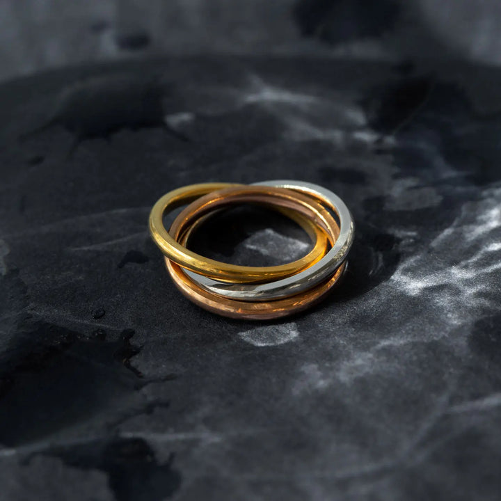 Jules - Triple Color Ring Rustfrit Stål Timi of Sweden