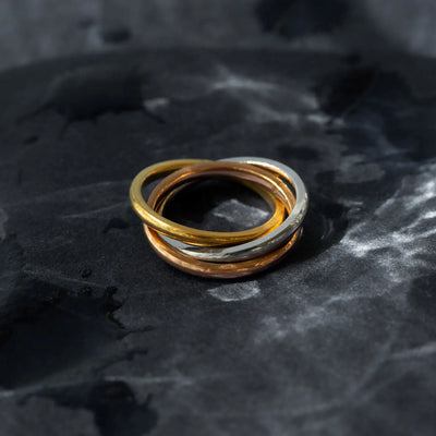 Jules - Triple Color Ring Rustfrit Stål