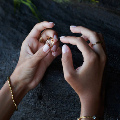 Sophie - Heart Outline Ring Rustfrit Stål