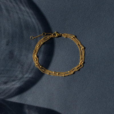 Mika - Triple Chain Armbånd Rustfrit Stål